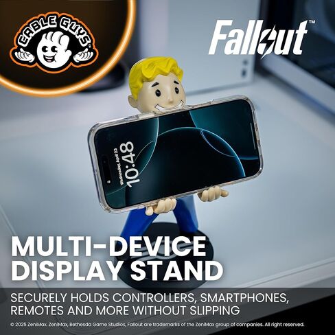 حامل وحدة التحكم Cableguys Fallout Vault Boy وحامل الهاتف - ملحقات إعداد الألعاب للمكتب وغرفة الألعاب، حامل وحدة التحكم المتوافق مع أجهزة Xbox وPlayStation ومعظم وحدات التحكم في الألعاب القياسية in Kuwait