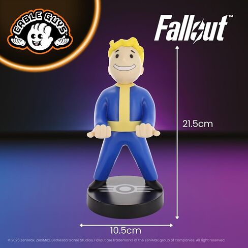 حامل وحدة التحكم Cableguys Fallout Vault Boy وحامل الهاتف - ملحقات إعداد الألعاب للمكتب وغرفة الألعاب، حامل وحدة التحكم المتوافق مع أجهزة Xbox وPlayStation ومعظم وحدات التحكم في الألعاب القياسية in Kuwait
