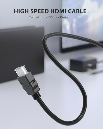 محطة إرساء التلفزيون لاستبدال Switch/Switch OLED 3 في 1 - تتضمن وحدة IC الأصلية، وشاحن تيار متردد وكابل HDMI عالي السرعة، ويدعم إخراج 1080P HD وشحن وحدة التحكم (غير متوافق مع المفتاح 2) in Kuwait