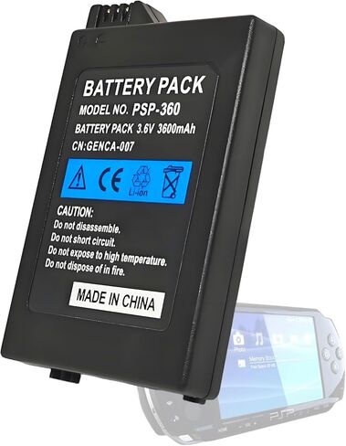 بطارية لسوني PSP 1000 1001: حزمة بطارية 3.6 فولت 3600 مللي أمبير في الساعة موديل PSP-110 PSP-280 لوحدة تحكم ألعاب Sony PSP1000 PSP1001 PSP Fat in Kuwait