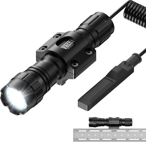 Feyachi FL22-MB مصباح يدوي تكتيكي 1200 لومن LED ضوء سلاح مع حامل مصباح يدوي Mlok منخفض المستوى، مفتاح الضغط in Saudi Arabia