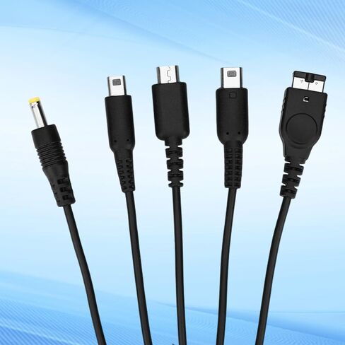 5 in 1 USB C Charging Cable & Stylus Pen, 4ft Multi-Functional USB Charger Cord for New 3DS XL 2DS DSi NDS Lite GBA SP Wii U Gaming Accessories in Kuwait