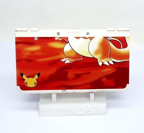 أحمر محدود للوحة غطاء بديلة للوحة New3DS Firedragon، لوحدة تحكم الألعاب المحمولة الصغيرة 3DS الجديدة، قطع غيار إضافية بنمط Chari Zard من الأعلى/السفلي للوجه in Kuwait