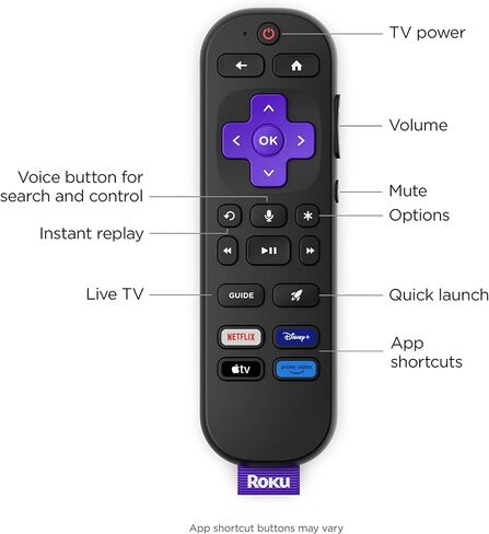 تلفزيون Roku الذكي - سلسلة مختارة مقاس 55 بوصة، تلفزيون 4K HDR - تلفزيون Roku مع جهاز تحكم عن بعد صوتي محسّن - تلفزيون LED بشاشة مسطحة مع شبكة Wi-Fi لبث الأخبار المحلية المباشرة والرياضة والترفيه العائلي in Kuwait