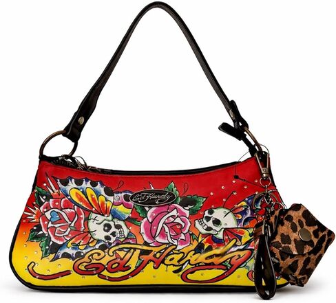 ED HARDY "حقيبة كتف مطرزة ميتة أو حية in Saudi Arabia