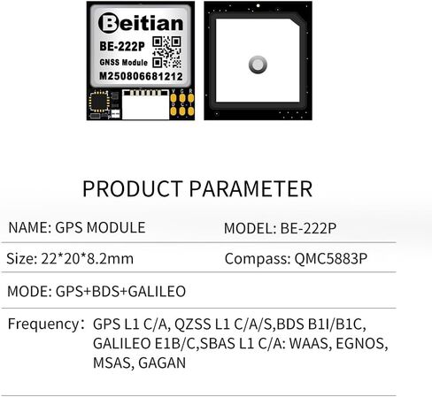M10 GPS Modules with Compass QMC5883 Tri-Mode Fixed-Wing FPV Ride-Through Aircraft GNSS BDS Unmanned Aerial Vehicle (BE-222P) in Kuwait