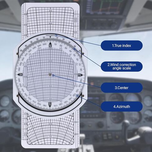 Medarchitect Aviation Plotter E6B Flight Computer for Pilots Aviation Slide Rule Includes Guidebook & Storage Bag Compatible with Student Pilot Bundle IFR/VFR Charts in Kuwait