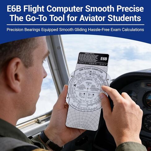 Medarchitect Aviation Plotter E6B Flight Computer for Pilots Aviation Slide Rule Includes Guidebook & Storage Bag Compatible with Student Pilot Bundle IFR/VFR Charts in Kuwait