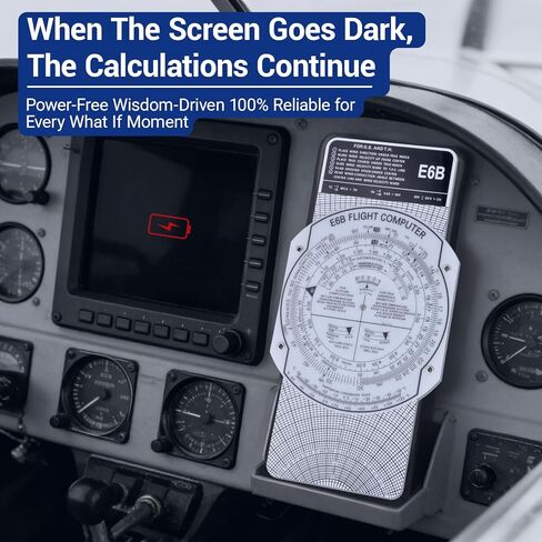 Medarchitect Aviation Plotter E6B Flight Computer for Pilots Aviation Slide Rule Includes Guidebook & Storage Bag Compatible with Student Pilot Bundle IFR/VFR Charts in Kuwait