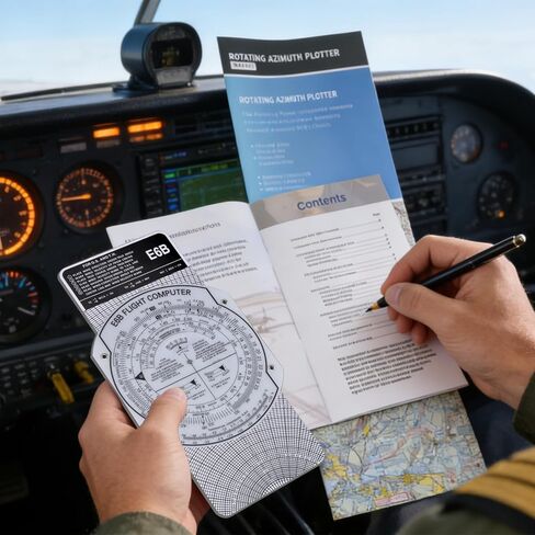 Medarchitect Aviation Plotter E6B Flight Computer for Pilots Aviation Slide Rule Includes Guidebook & Storage Bag Compatible with Student Pilot Bundle IFR/VFR Charts in Kuwait