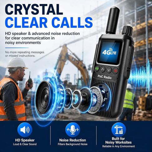 أجهزة اتصال لاسلكية 4G LTE نطاق غير محدود مع بطاقة SIM (خدمة لمدة 3 سنوات)، أجهزة راديو PoC ثنائية الاتجاه على مستوى البلاد طويلة المدى للأعمال والخدمات اللوجستية والسفر والرحلات البرية والعائلة والخارجية in Kuwait