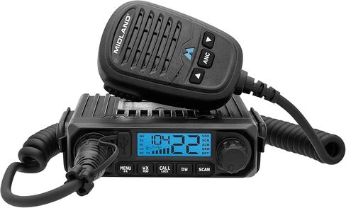 Midland MXT115P PRO MicroMobile GMRS Two-Way Radio – 15-Watt Mobile Radio with IP67 Waterproof Design, NOAA Weather Radio, Intercom & PA Capability, Magnetic Mount Antenna, Vehicle GMRS Radio in Kuwait