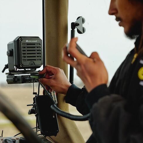 Midland MXT115P PRO MicroMobile GMRS Two-Way Radio – 15-Watt Mobile Radio with IP67 Waterproof Design, NOAA Weather Radio, Intercom & PA Capability, Magnetic Mount Antenna, Vehicle GMRS Radio in Kuwait