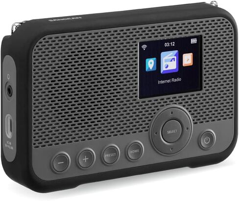 Sangean WFR-39 FM-RBDS/راديو إنترنت مع اتصال سبوتيفي، راديو رقمي محمول قابل لإعادة الشحن للتحكم بالموسيقى (متجدد) in Kuwait