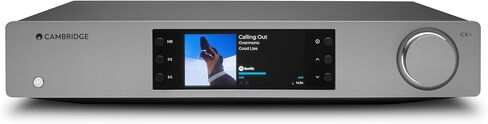 Cambridge Audio CXN100 - مشغل صوت منفصل عالي الدقة لشبكة WiFi وجهاز بث ومضخم مسبق مع شاشة عرض تتميز بتقنية Chromecast مدمجة وراديو الإنترنت ومرجع Sabre DAC - رمادي قمري in Kuwait