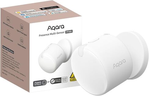 مستشعر وجود Aqara FP300 مستشعر حركة لاسلكي 5 في 1 مع mmWave، PIR، الضوء، كشف درجة الحرارة والرطوبة، الخيط والزيجبي، يدعم HomeKit، Home Assistant، Alexa، Google Home in Kuwait