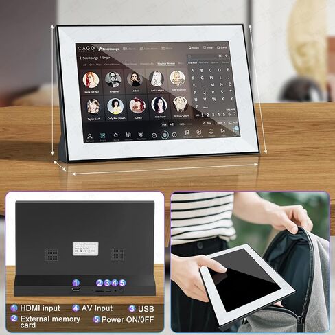 تلفزيون ذكي صغير، تلفزيون محمول مع شاشة LCD تعمل باللمس، تطبيقات مدمجة، يدعم SD، WiFi، بلوتوث، USB، مدخل HDMI، تصميم تلفزيون صغير للمنزل، المطبخ، RV، واستخدام السفر in Kuwait