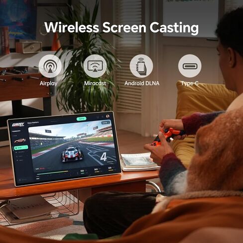 شاشة تلفزيون KTC 25 بوصة MEGAPAD محمولة تعمل باللمس 1080 بكسل، معتمدة من Android 14 Google EDLA مع كاميرا، بطارية مدمجة للاستخدام في الهواء الطلق، والتخييم، والسفر، وجهاز التحكم عن بعد، A25Q5 in Kuwait