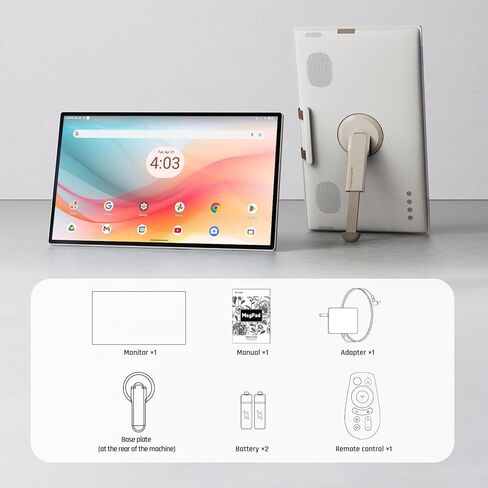 شاشة تلفزيون KTC 25 بوصة MEGAPAD محمولة تعمل باللمس 1080 بكسل، معتمدة من Android 14 Google EDLA مع كاميرا، بطارية مدمجة للاستخدام في الهواء الطلق، والتخييم، والسفر، وجهاز التحكم عن بعد، A25Q5 in Kuwait