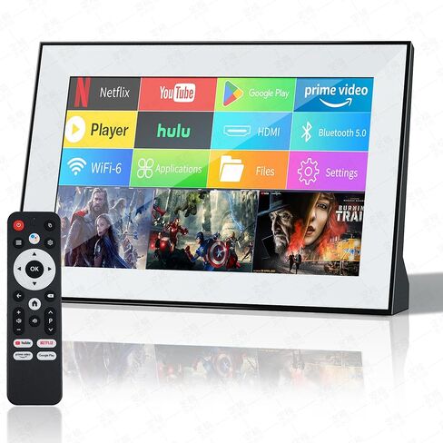 تلفزيون محمول، تلفزيون صغير مع شاشة LCD تعمل باللمس، تطبيقات مدمجة، يدعم SD، WiFi، بلوتوث، USB، مدخل HDMI، تصميم تلفزيون ذكي صغير للمنزل، المطبخ، RV، واستخدام السفر in Kuwait