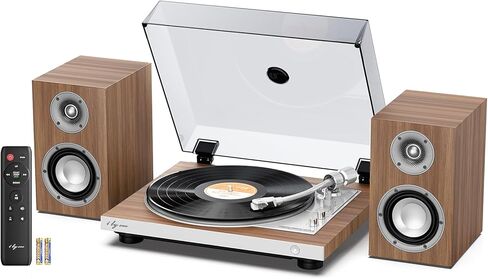 مشغل تسجيل تلقائي بالكامل 1 بواسطة ONE، قرص دوار من الفينيل HiFi مع وظيفة التكرار التلقائي، ومكبرات صوت على رف الكتب، وجهاز تحكم عن بعد، ومضخم صوت مدمج وDSP، وخرطوشة AT-3600L، ومحرك حزام بسرعتين in Kuwait