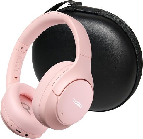 TOZO HT3 Hybrid Noise Cancelling Headphones, 90H Battery Life Wireless Over Ear Bluetooth 6.0 Foldable Headset, AI Voice Assistant with 5 Mics, Connect 2 Devices and Hi-Res Sound, 32 EQ Audio Presets in Saudi Arabia
