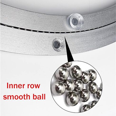360° Heavy Duty Aluminum Alloy Rotating Bearing Turntable - Swivel Plate for TV Monitor Stands, Food Displays, & Home Décor - Durable, Smooth Rotation,8 inches (200mm) in Kuwait