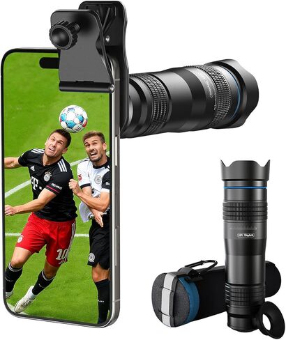 MIAO LAB 28X HD Telephoto Lens لهواتف iPhone/Samsung/Android | عدسة كاميرا تليفوتوغرافي عالية الطاقة، توافق عالمي للهواتف الذكية in Kuwait