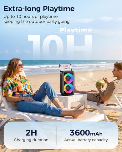 Bluetooth Speaker，Portable Party Speaker with Colorful Lights，Wireless Speaker with HD Loud,Home Theater Systems Support TWS/AUX/USB/TF Card Ideal for Party,Home,Outdoor Camping in Saudi Arabia