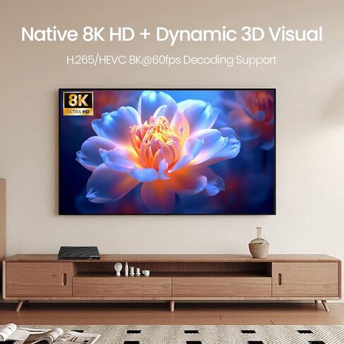 نظام المسرح المنزلي V6 Max 2026 مع جهاز تحكم عن بعد، وسلك HDMI، ومصدر طاقة ودليل in Kuwait