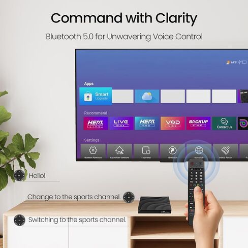 نظام المسرح المنزلي V6 Max 2026 مع جهاز تحكم عن بعد، وسلك HDMI، ومصدر طاقة ودليل in Kuwait