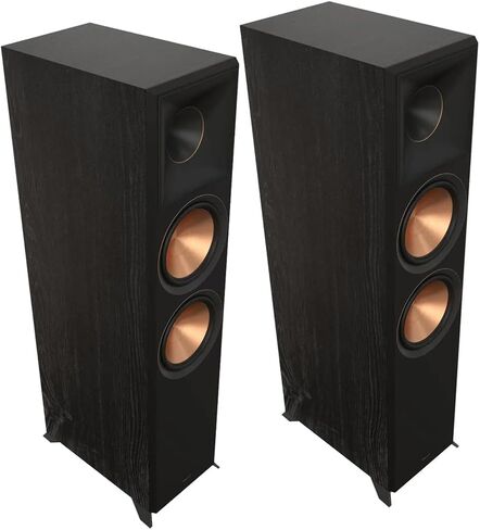 Klipsch RP-8000F II مكبر صوت أرضي 8 بوصة 600 وات 2.5 اتجاه، خشب الأبنوس، زوج in Kuwait
