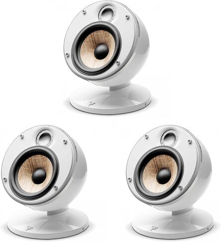 مكبر صوت Focal Dome Pack 2.0 Flax 2-Way مدمج ومحكم الغلق باللون الأبيض (3 قطع) in Kuwait