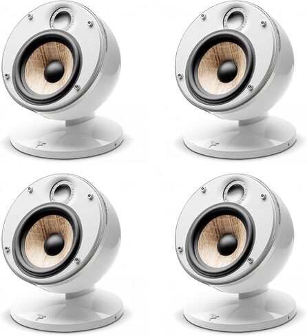 مكبر صوت Focal Dome Pack 2.0 Flax 2-Way مدمج ومحكم الغلق باللون الأبيض (زوجان) in Kuwait
