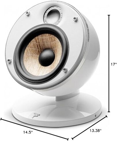 مكبر صوت Focal Dome Pack 2.0 Flax 2-Way مدمج ومحكم الغلق باللون الأبيض (زوجان) in Kuwait