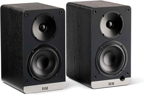 ELAC DCB41-BK - مكبرات صوت تعمل بالطاقة Debut ConneX مقاس 4.5 بوصة - أسود، زوج PS250-BK - مضخم صوت Varro Premium مقاس 10 بوصات بقدرة 250 وات مع تقنية EQ التلقائي in Kuwait