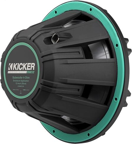 مضخم صوت بحري ممتاز مقاس 12 بوصة (30 سم) من KICKER 51MWE122، مصمم لتطبيقات العلبة المغلقة، ملف صوتي فردي، مقاومة 2 أوم in Kuwait