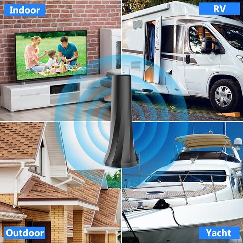 2026 TV Antenna,TV Antenna for Smart TV with 360° Signal Booster Reception,HD Antenna for Local Channels 2500+ Miles Range,Digital Antenna Indoor Supports 4K 8K 1080p TVs-Antennas 20FT Coax Cable in Saudi Arabia