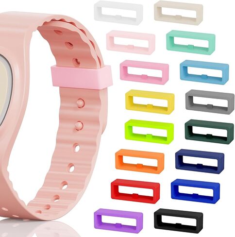 أقفال الفرقة السحرية، حافظة الفرقة متوافقة مع Disney Magic Bands 1.0/2.0، Fitbit Charge/Charge HR/Garmin Vivofit، حلقات تثبيت سيليكون مرنة حلقة أمان/حامل/مشابك، متعددة الألوان in Kuwait