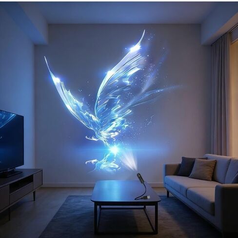 ضوء جهاز عرض كوكبي LED - مجموعة من 6 قطع بأنماط قابلة للتبديل، قابلة للدوران 360 درجة، تعمل بمنفذ USB، جهاز عرض خلفية لصور القمر والأرض للغرف والألعاب ذات الطابع الخاص in Kuwait