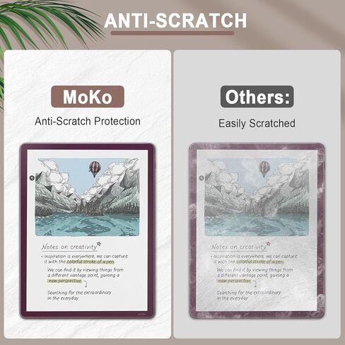 MoKo 3 عبوات من واقي الشاشة ذو ملمس ورقي لملحقات Kindle Scribe Colorsoft مقاس 11 بوصة، Kindle Scribe الجيل الثالث 2025، كتابة تدوين الملاحظات، فيلم PET غير لامع عالي الوضوح، مناسب للحافظة in Kuwait