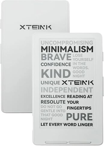 قارئ الكتب الإلكترونية XTEINK X4، قارئ الكتب الإلكترونية المحمول بالحبر الإلكتروني مقاس 4.3 بوصة مع أزرار تشغيل الصفحة المادية، رفيع للغاية 0.23 بوصة و2.72 أونصة، تصميم جاهز مغناطيسي، قراءة خالية من التشتيت، تخزين 16 جيجابايت، أسود فضائي in Kuwait