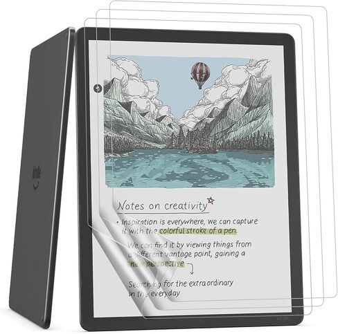واقي شاشة مضاد للتوهج من MoKo مكون من 3 قطع لملحقات Kindle Scribe Colorsoft مقاس 11 بوصة، ملحقات Kindle Scribe الجيل الثالث 2025، طبقة PET غير لامعة كاملة التغطية، صديقة للحافظة، لا تناسب لون Kobo in Kuwait