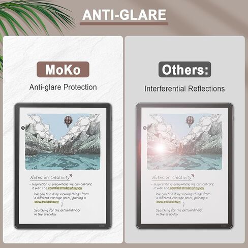 واقي شاشة مضاد للتوهج من MoKo مكون من 3 قطع لملحقات Kindle Scribe Colorsoft مقاس 11 بوصة، ملحقات Kindle Scribe الجيل الثالث 2025، طبقة PET غير لامعة كاملة التغطية، صديقة للحافظة، لا تناسب لون Kobo in Kuwait