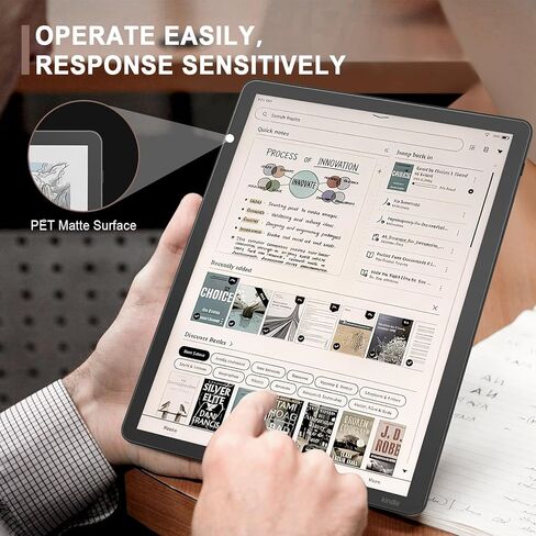 واقي شاشة مضاد للتوهج من MoKo مكون من 3 قطع لملحقات Kindle Scribe Colorsoft مقاس 11 بوصة، ملحقات Kindle Scribe الجيل الثالث 2025، طبقة PET غير لامعة كاملة التغطية، صديقة للحافظة، لا تناسب لون Kobo in Kuwait