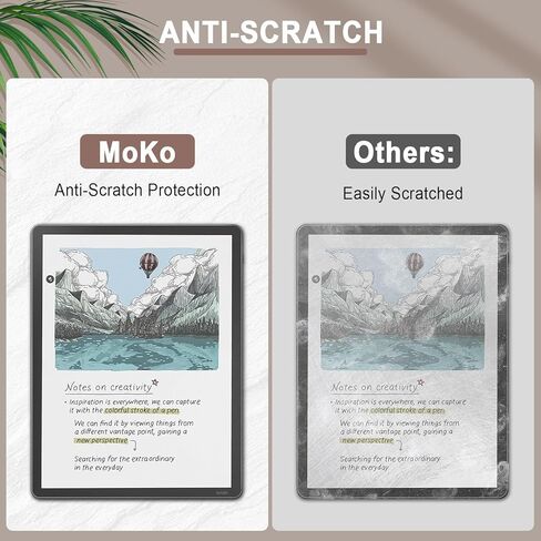 واقي شاشة مضاد للتوهج من MoKo مكون من 3 قطع لملحقات Kindle Scribe Colorsoft مقاس 11 بوصة، ملحقات Kindle Scribe الجيل الثالث 2025، طبقة PET غير لامعة كاملة التغطية، صديقة للحافظة، لا تناسب لون Kobo in Kuwait