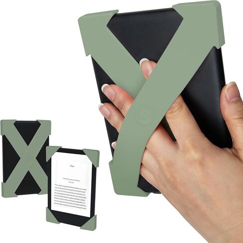 أحزمة يد من السيليكون بحزام | ملحق لجهاز Kindle مقاس 6 بوصات (2022-2024) وKobo Nia | عبوتان | Sage Green in Kuwait