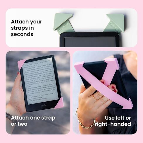 أحزمة يد من السيليكون بحزام | ملحق لجهاز Kindle مقاس 6 بوصات (2022-2024) وKobo Nia | عبوتان | Sage Green in Kuwait