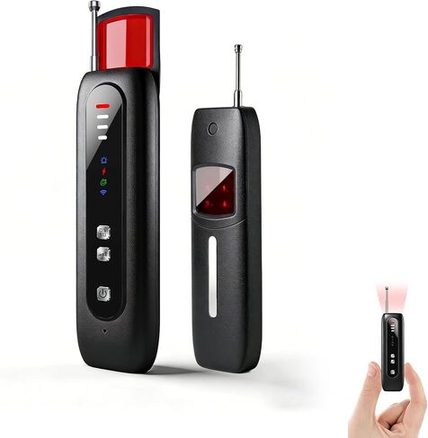 AOBOCAM كاشفات الكاميرا الخفية 2026 ترقية، كاشف مكافحة التجسس مع مستشعر مزدوج وشاشة LED، مكتشف تعقب GPS لإشارة RF، كاشف الأجهزة المخفية، حامي الخصوصية للفنادق، الحمام، المنزل، السيارة، المكتب in Kuwait