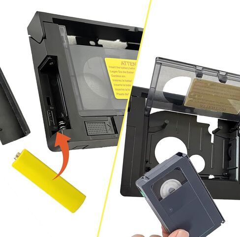 محول كاسيت VHS‑C إلى VHS مزود بمحرك، متوافق مع كاميرات الفيديو SVHS ومشغل VCR، ومحول VHS إلى رقمي لتحويل الفيديو in Kuwait